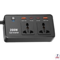 اینورتر فندکی خودرو گرین لاین مدل GC-200 توان 200 وات